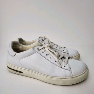 BIRKENSTOCK Bend Low Womens 8 39 White Leather Sneakers Mens 6 Lace Up Comfort